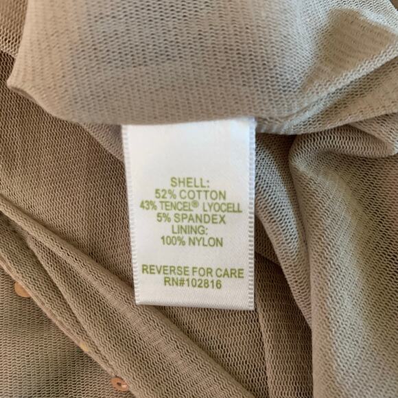 GARNET HILL Dress‎ Medium Knit Maxi Sequin Crossover Bust Elastic Waist Leg Slit - Picture 12 of 14